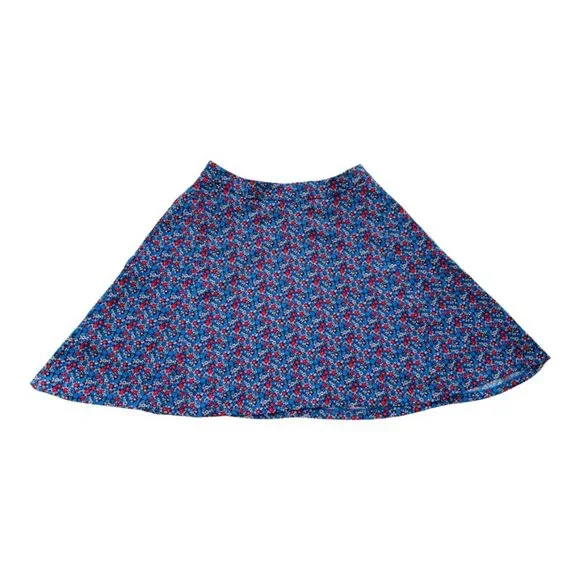 Tommy Hilfiger Multicolor Floral Print A-Line Skirt Women's Size 6 Flare - Picture 2 of 15